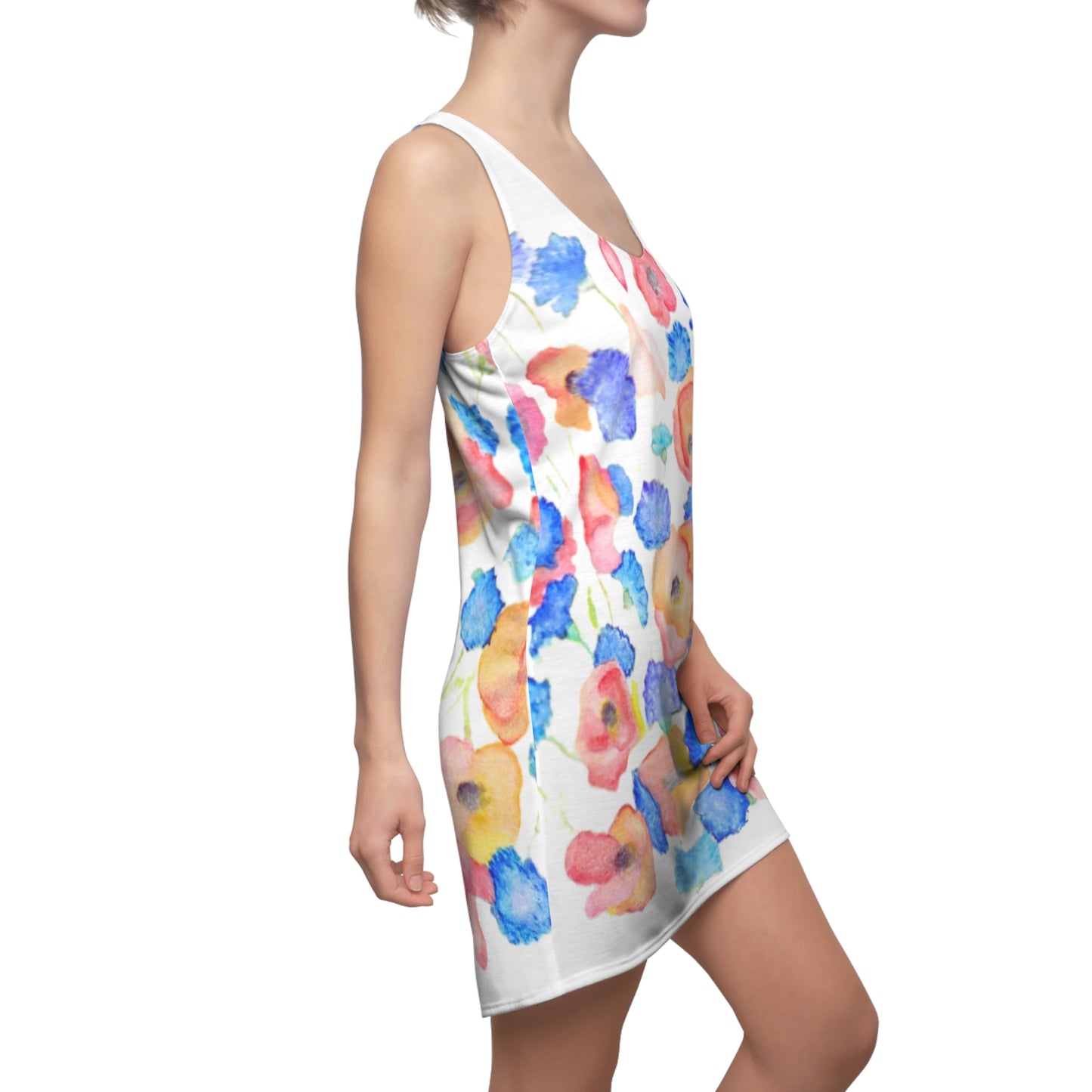 Blumenmode Kleid Blumenwiese Sommerkleid Damen Kleid mit Blumenmuster