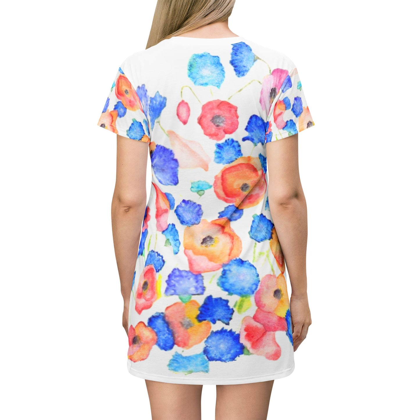 Kleid Blumenwiese Sommerkleid Blumen Damenmode Blumenmuster