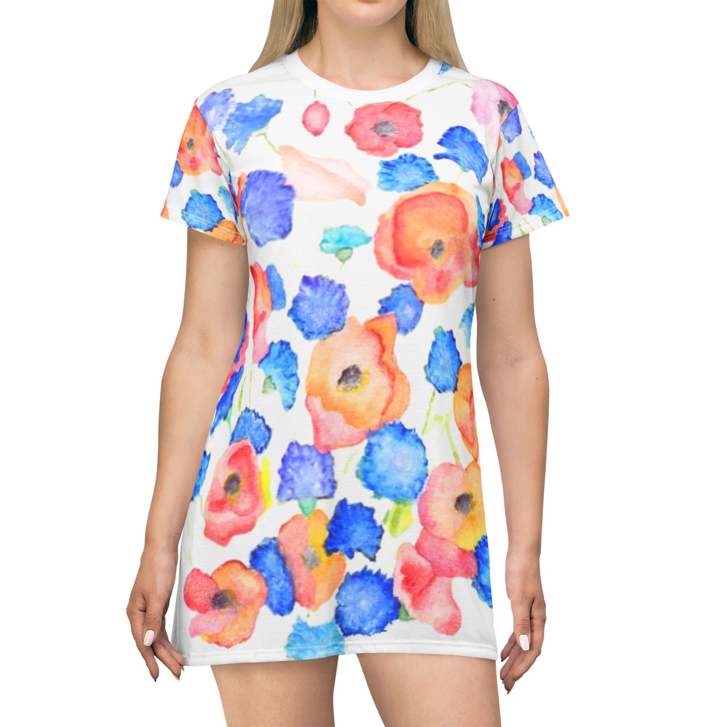 Kleid Blumenwiese Sommerkleid Blumen Damenmode Blumenmuster